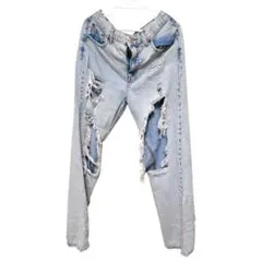 早い者勝ち✨ダメージ加工 ライトブルー スキニージーンズ