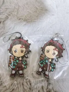 鬼滅の刃 一番くじ　ラバスト　ラバーストラップラバーコースター　竈門炭治郎2点