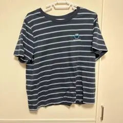 GU セサミストリート ボーダーTシャツ ネイビー XLサイズ