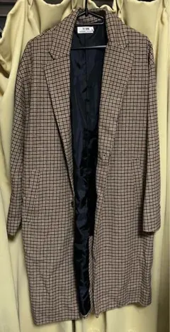 TIMELY WARNING チェックコート Mサイズ