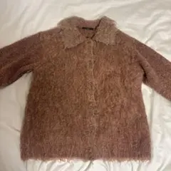 Kastane ウェーブ起毛クロップドニット