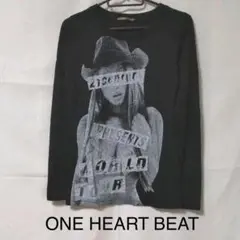 ✨ONE HEART BEAT 長袖Tシャツ 黒 M
