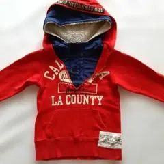 ジャンクストアー　赤いフード付きパーカー