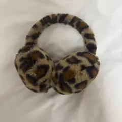 レオパード柄 耳あて・イヤーマフ