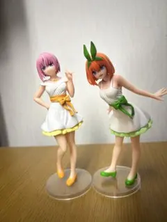 五等分之花嫁 一花、四葉 迷你公仔組