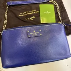 新品　未使用　kate spade 青 クラッチバッグ