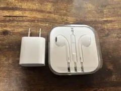 新品未使用　Apple 純正イヤフォンとUSB充電器セット