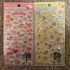 ハローキティ ポムポムプリン ボンボンドロップシール