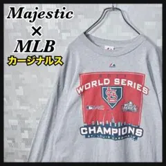 MLB ロンT 長袖Tシャツ メンズ XL カージナルス グレー 灰 メキシコ製のサムネイル