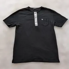 【美品】BURBERRY BLACK LABEL ヘンリーネック Tシャツ 半袖のサムネイル
