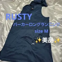 RUSTY フード付き 濃紺 トレーニングトップsizeM美品✨のサムネイル