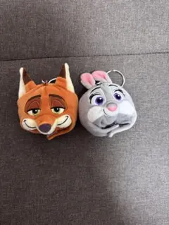 ディズニーリゾートズートピア ジュディ ニック ファンキャップキーチェーン