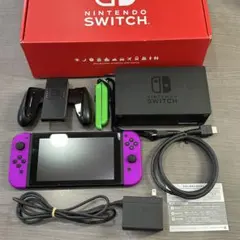 バッテリー強化版】任天堂 Switch 128GB SD付 ネオンパープル - メルカリ
