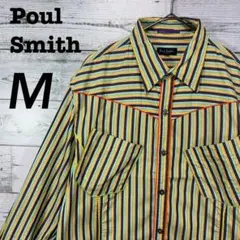 Poul Smith ポールスミス マルチカラーストライプシャツ Mサイズ