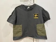 ジュラシック・パーク グレー 刺繍Tシャツ 110cm