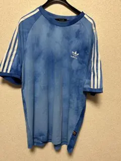 adidas 青 タイダイ 半袖 Tシャツ　y2k