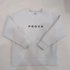PROVA ロゴ入り ホワイトトレーナー