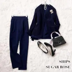 シップス セレモニー ママスーツ M ノーカラー 卒園式 卒業式 入学式 入園式