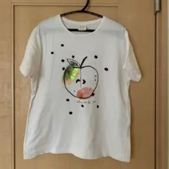 ザラ　りんご　Tシャツ　半袖　女の子　ホワイトのサムネイル