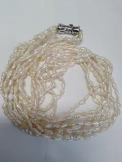 淡水真珠 パール 4連〜5連 ネックレス留具SILVER刻印