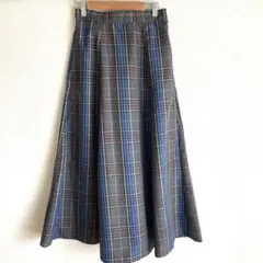 最終処分値下げ　green parks チェックマキシスカート