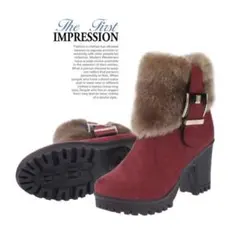 ファー付きショートブーツ ショートブーツ レディース