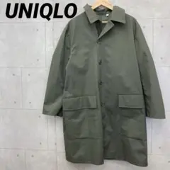UNIQLO ブロックテックコート ステンカラー ジャケット M カーキ
