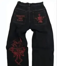 バギーデニム sk8 y2k JNCO bigboy 似スケーター L32w36