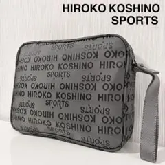 ヒロココシノスポーツ　美品　クラッチバッグ　ナイロン　グレー