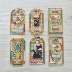 クーリア グラスパーラーステッカー おすそ分け 1セット プリンアラモード