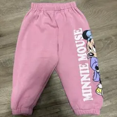 ミニーマウス パンツ ピンク スウェット　90