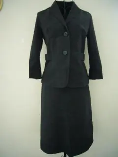 DES PRES　スカート7分スーツ　サイズ：ジャケット1　スカート0　ネイビー