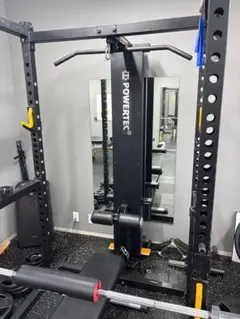 引取限定】POWERTEC ハーフラック＋ラットプル一式 解体済み バラ売り