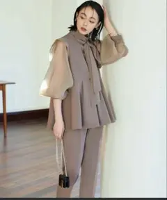 RUIRUE BOUTIQUE レディースセットアップ パンツドレス