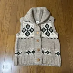 niko and... ノルディック柄ニットベスト