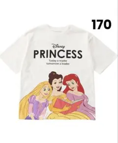 LITTC ディズニープリンセス Tシャツ 170 アリエル ラプンツェル ベル