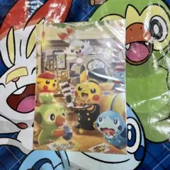 ポケモンカフェ　クリアファイル　メッソン　ヒバニー　サルノリ