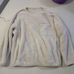 UNIQLO フリースジャケット Lサイズ アイボリー　ユニクロ　ボアジャケット