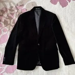 ZARAザラ　テーラージャケット　ベロア風　サイズL USA42 黒