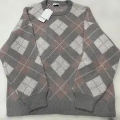 新品タグ付き　CHIP CLIP アーガイル柄 フェザートップス　Ｍサイズ