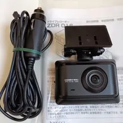 〇コムテックZDR016フロント専用カメラ＋シュガー電源ケーブル＋取扱説明書付