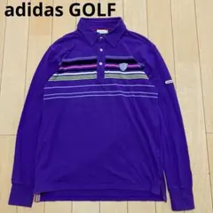 adidas GOLF アディダスゴルフ　長袖ポロシャツ　パープル　Lサイズ