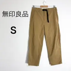 無印良品 パンツ ベルト付 シンプル カジュアル S ベージュ　ムジルシのサムネイル