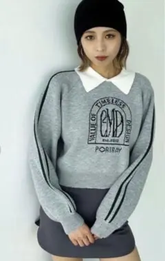 Emoda EMBLEM LINE POLO KNIT