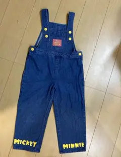 ミッキー　ミニー　120 オーバーオール