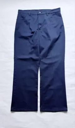 J.C.Penney ネイビー　ストレートパンツ　USA製 W36 微フレアのサムネイル