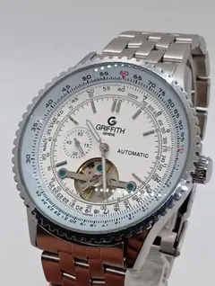 【美品】GRIFFITH GENEVE 自動巻き 腕時計 スケルトン 稼動
