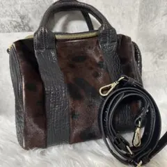 美品✨ コーチ ルビー 25 ハンドバッグ パイソン レザー シボ革 