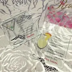 おしゃれ可愛い♡ガラスコースターセット