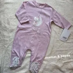 mamas & papas ピンク ロンパース